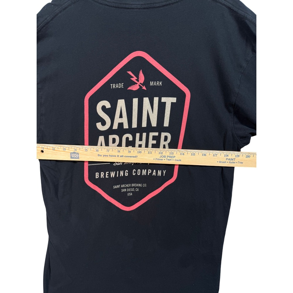 Saint Archer Brewing Co T-Shirt L Black Graphic Tee San Diego Craft Beer SoCal - Picture 6 of 13